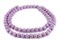 The Bead Chest Natural 12mm Wooden Beads in Purple for Jewelry Making – Round Loose Wood Spacer Beads I Approximately 35 Beads